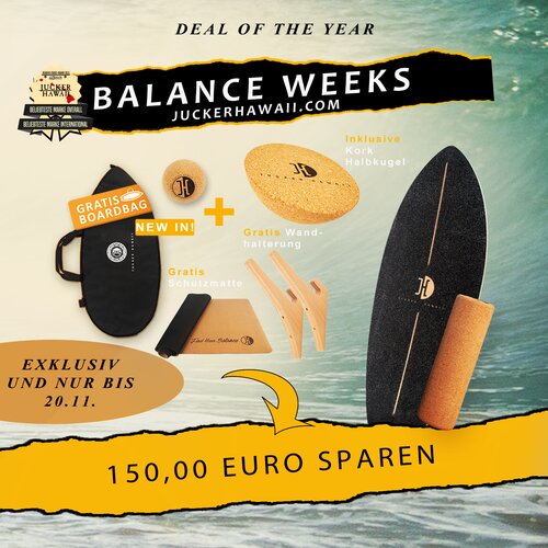 *Deal of the Year* Balance Board Set Ocean Rocker Black*